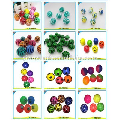 Novelty Design Promotion High Rubber Bouncing Ball Toy for Chritsmas Gift